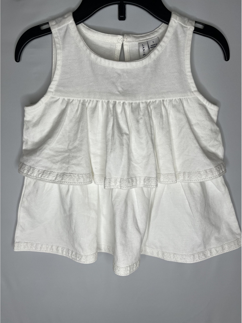 NWT Janie and Jack Girl's White Dress Size 3